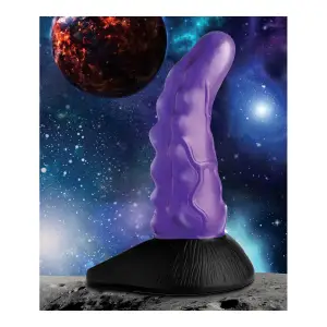 Orion Invader Veiny Space Alien Silicone Dildo - Purple - view 1