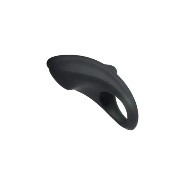 Overdrive Plus Rechargeable Cock Ring - Black - black vibrating cock ring - product image 3