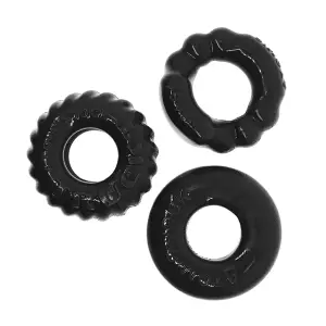 Bonemaker 3-Pack Boner Rings - Black - cock ring - product image 4