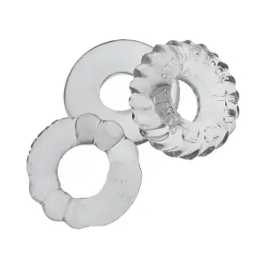 Bonemaker 3-Pack Boner Rings - Clear - cock ring - product image 5