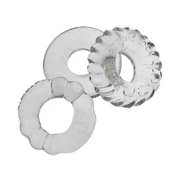 Bonemaker 3-Pack Boner Rings - Clear - cock ring - product image 5