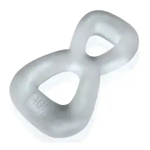 Oxballs Boomerang Double-Ring Cockring 21 Boomerang Double-Ring Cockring & Nut-Tugger Clear Steam - cock ring - product image 5
