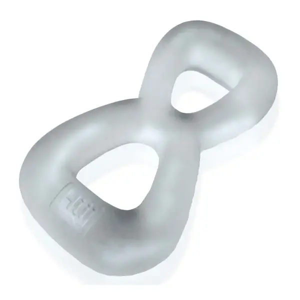 Oxballs Boomerang Double-Ring Cockring 10 Boomerang Double-Ring Cockring & Nut-Tugger Clear Steam - cock ring - product image 5