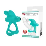 Passionate Dante Penis Ring - Turquoise - app controlled vibrating cock ring - main product image