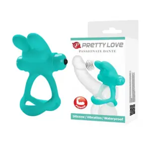Passionate Dante Penis Ring - Turquoise 2 Passionate Dante Penis Ring - Turquoise - app controlled vibrating cock ring - main product image