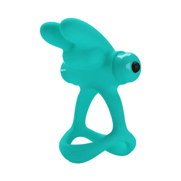 Passionate Dante Penis Ring - Turquoise 1 Passionate Dante Penis Ring - Turquoise - app controlled vibrating cock ring - product image 2