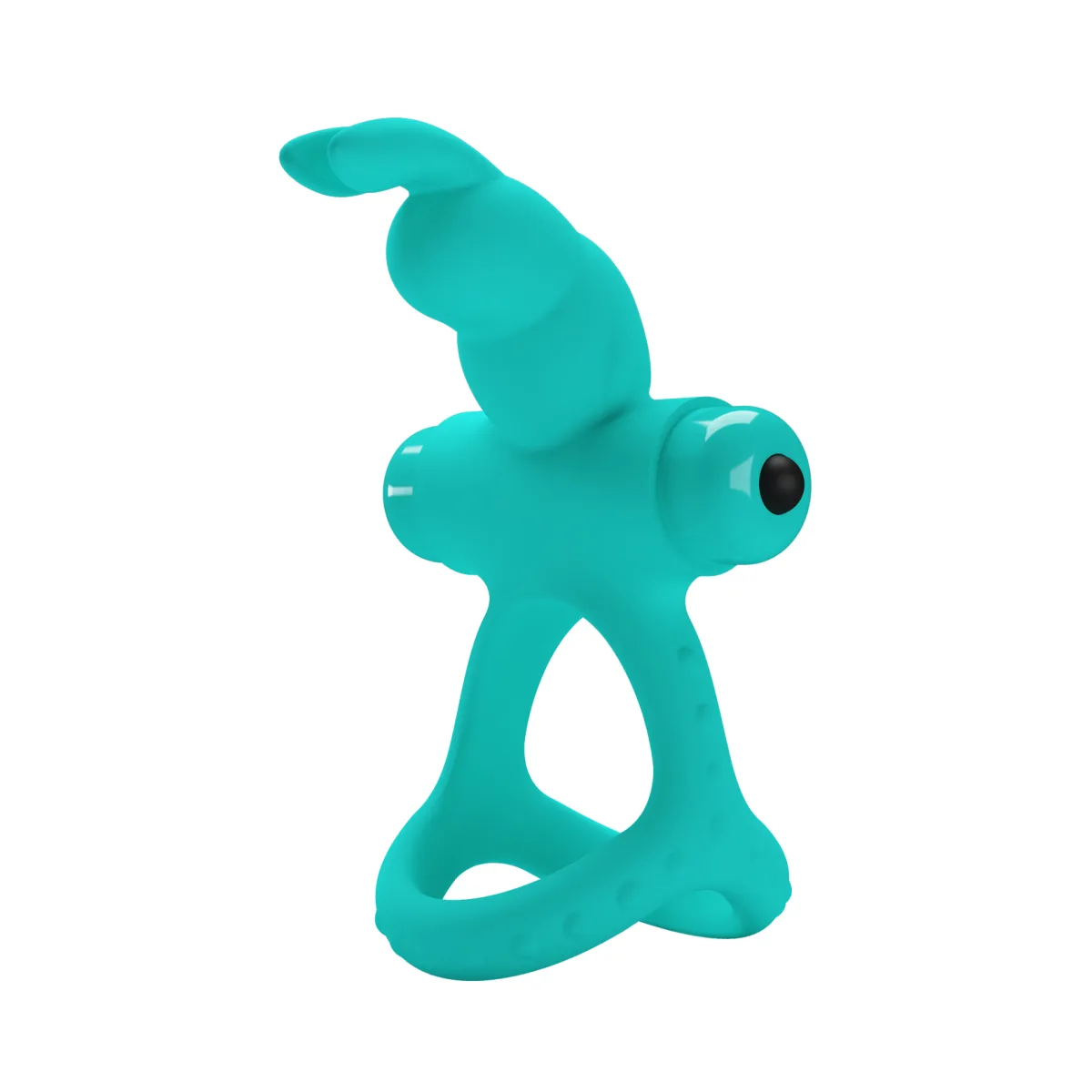 Passionate Figgy Penis Ring - Turquoise - vibrating cock ring - main product image