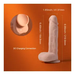 Paxton-App Controlled 7.5" Realistic Thrusting Penetrator Dildo - thrusting dildo - product image 2
