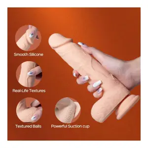 Paxton-App Controlled 7.5" Realistic Thrusting Penetrator Dildo - thrusting dildo - product image 3