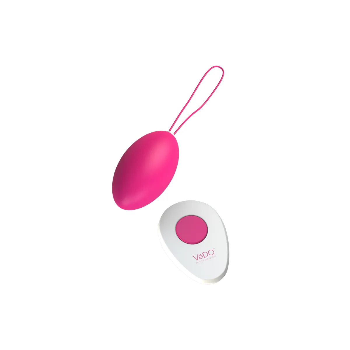 Peach Vibrating Egg - Foxy Pink - wireless egg vibrator - main product image