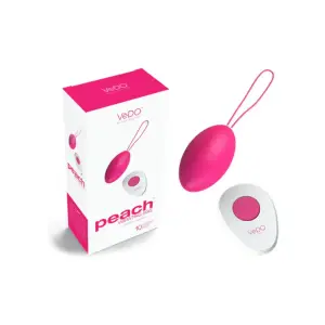 Peach Vibrating Egg - Foxy Pink - wireless egg vibrator - product image 4