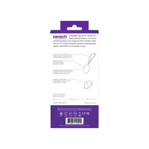 Peach Vibrating Egg - Into You Indigo - remote control egg vibrator - product image 3