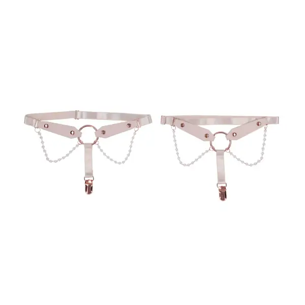 Peaches 'N Creame Pearl Garters - Peach - lingerie - product image 2