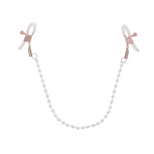 Peaches N Creame Pearl Nipple Clamps - Pink nipple clamps - packaging view