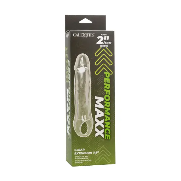 Performance Maxx Clear Extension penis extender sleeve with cock ring - additional view