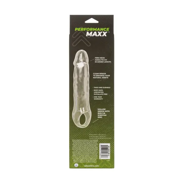 Performance Maxx Clear Extension penis extender sleeve with cock ring - additional view