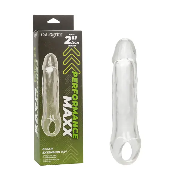 Performance Maxx Clear Extension penis extender sleeve with cock ring - additional view