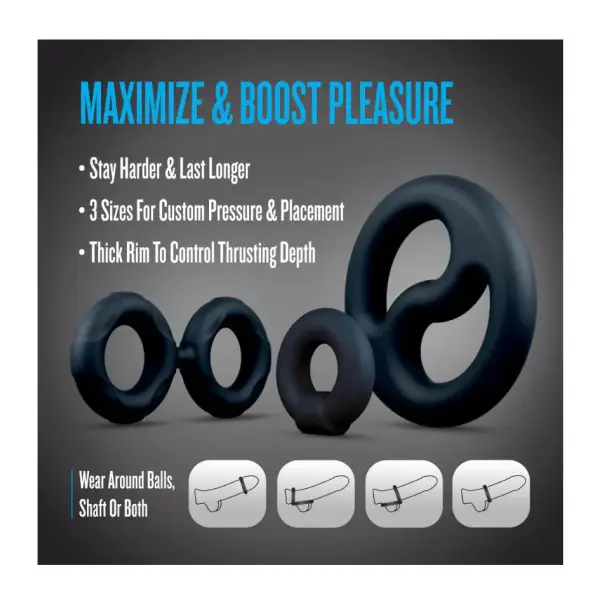 Performance Plus Throttle - Black - cock ring - product image 3