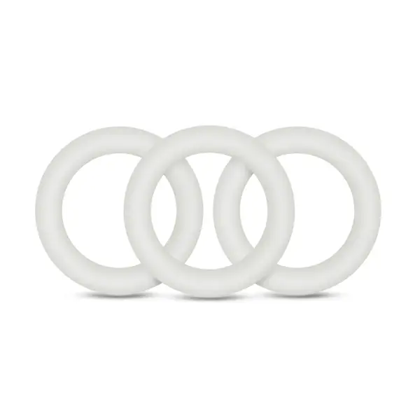 Performance - Vs2 Pure Premium Silicone Cockrings - Small - White cock ring sex toy - alternate angle