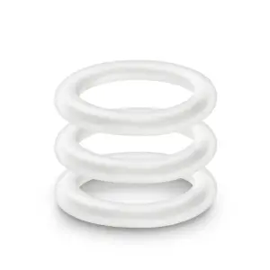 Performance - Vs2 Pure Premium Silicone Cockrings - Small - White cock ring sex toy - additional view