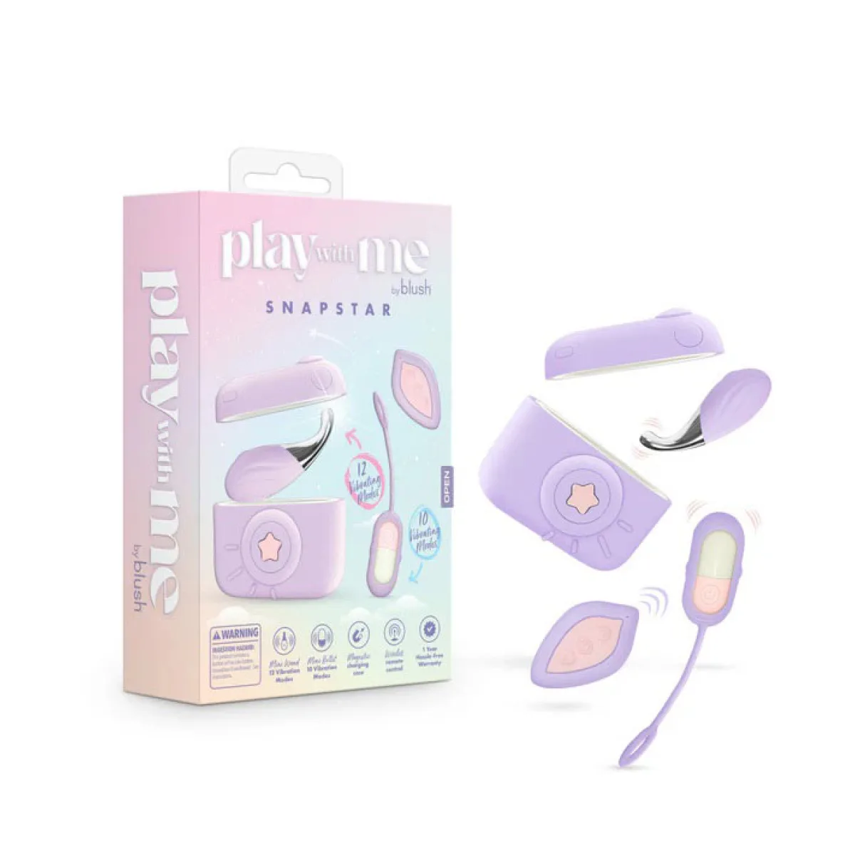 Play With Me - Snapstar - Purple - remote controlled vibrators - main product image