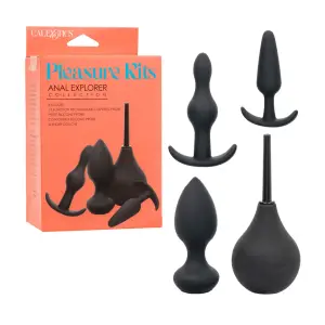 Pleasure Kits Anal Explorer Collection - Black mens anal vibrator - alternate angle