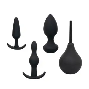 Pleasure Kits Anal Explorer Collection - Black mens anal vibrator - product detail