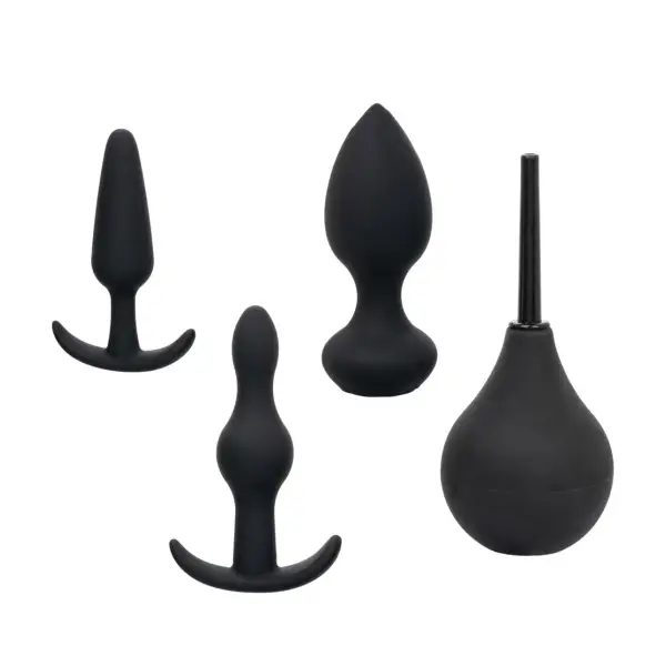 Pleasure Kits Anal Explorer Collection - Black mens anal vibrator - product detail