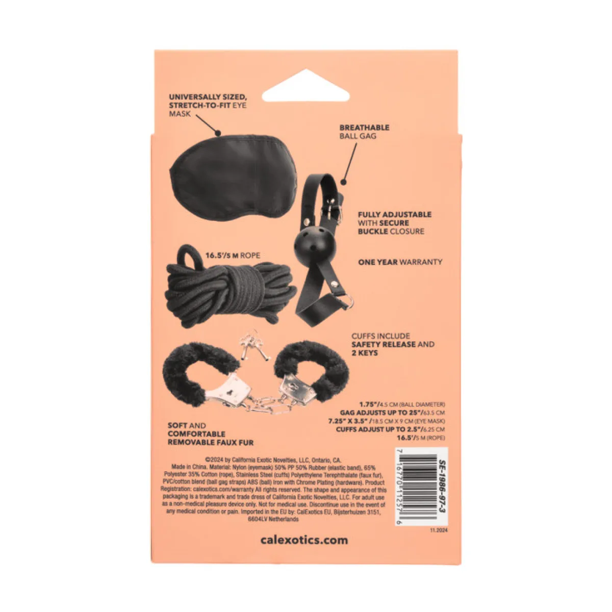 Pleasure Kits Explorer Collection - Black bondage kit - main image