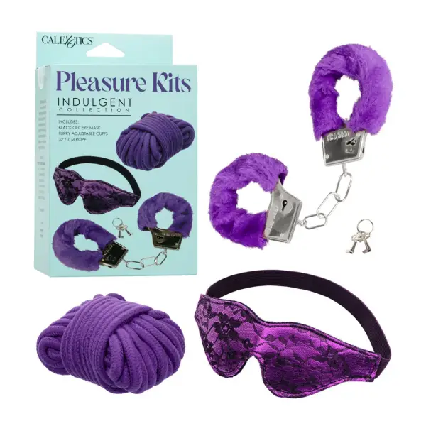 Pleasure Kits Indulgent Collection - Purple 1 Pleasure Kits Indulgent Collection - Purple bondage kit - alternate angle