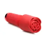 Pleasure Rose-Petite Mini Silicone Rose Wand - Red - view 1