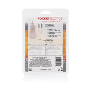 Pocket Exotics Dual Heated Whisper Bullets - Clear - heated vibrator - product image 3