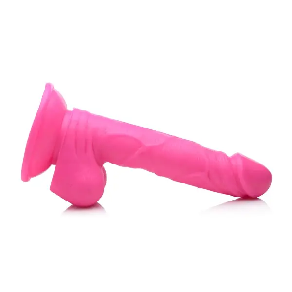 Pop Pecker 6.5 in Dildo With Balls - Pink - view 5