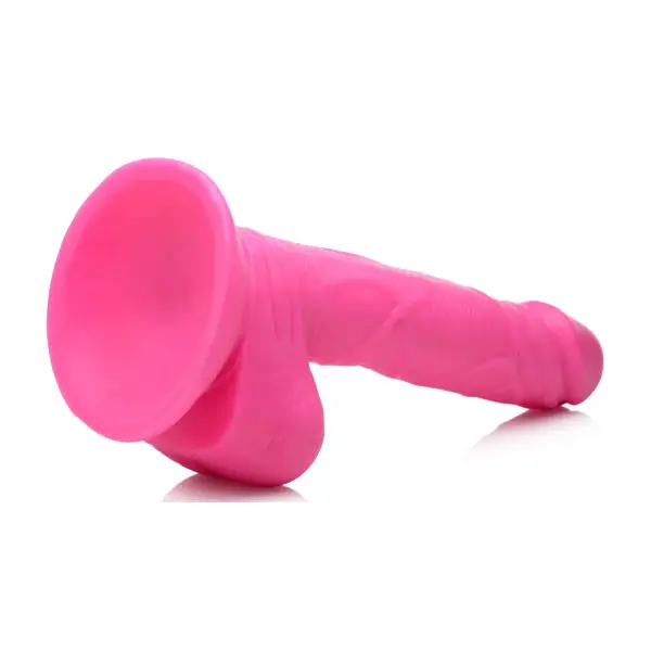 Pop Pecker 6.5 in Dildo With Balls - Pink - view 6