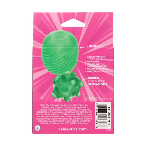 Pop Sock Textured Stroker masturbation sleeve - alternate angle