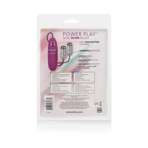 Power Play Dual Silver Bullet 2 Power Play Dual Silver Bullet - dual vibrator - product image 3