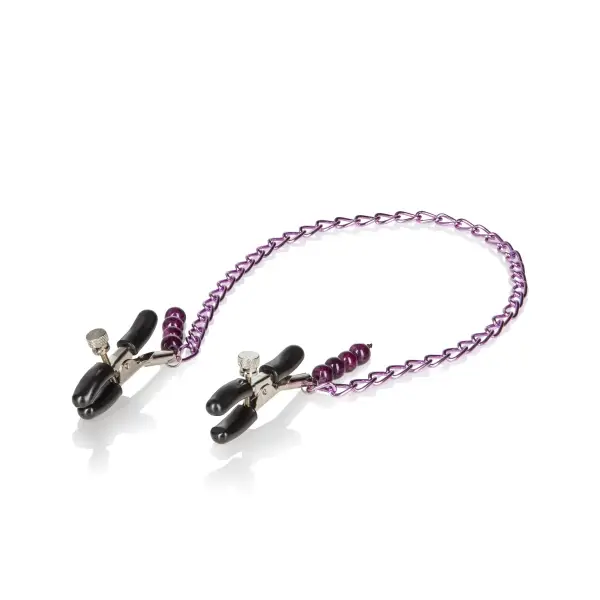 Purple Chain Nipple Clamps 4 Purple Chain Nipple Clamps nipple clamps / teasers - alternate product angle