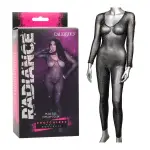 Radiance Crotchless Full Body Suit - Queen - Black crotchless lingerie - main product image