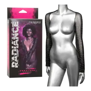 Radiance Shoulder Shrug - Black sexy lingerie accessories - main product image