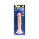 Raging Hard-Ons Slimline With Suction Cup 5.5 in Dong - Vanilla realistic dildo small - main product image