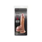 Raw Dildo Ultra Realistic Dumo - Brown 8 inch thick dildo - main product image