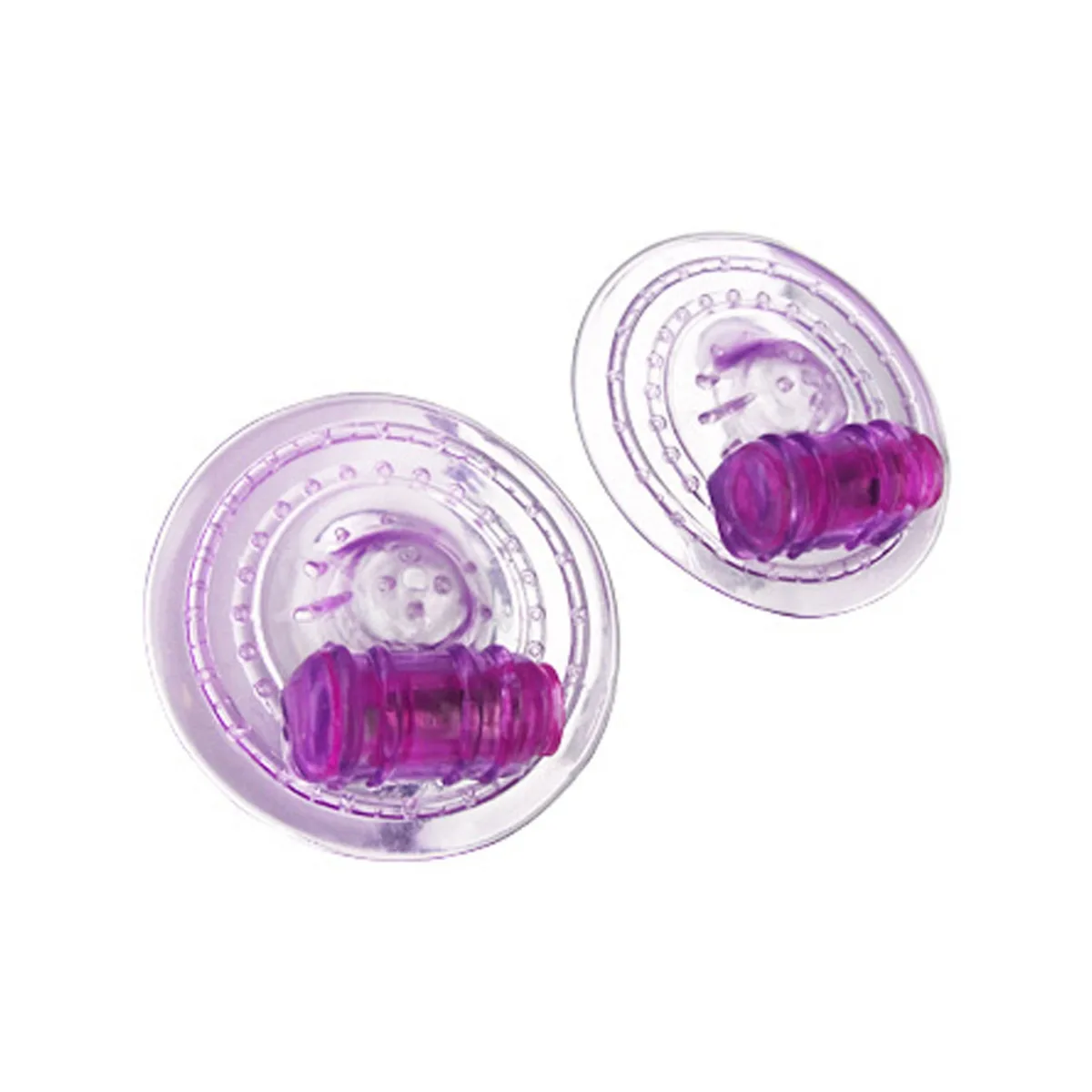 Razzles Vibrating Nipple Pads - Purple vibrating nipple toy - main product image