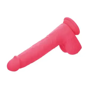 Rechargeable Rumbling and Thrusting Silicone Studs - Pink - dildos - product image 6