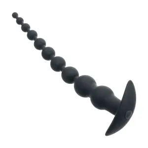Rechargeable X-10 Power Beads - Black anal bead vibrator - packaging view