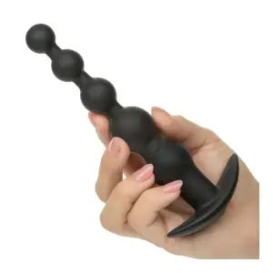 Rechargeable X-5 Power Beads - Black vibrating anal bead - additional view
