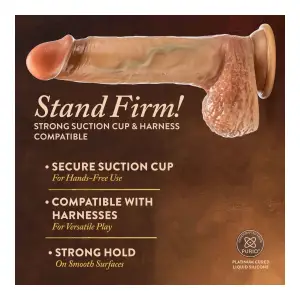 Renaissance - Raphael - 9.5 Inch Sliding Foreskin Dildo With Squeezable Balls - Tan - dildos - product image 4