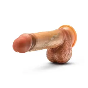 Renaissance - Raphael - 9.5 Inch Sliding Foreskin Dildo With Squeezable Balls - Tan - dildos - product image 6