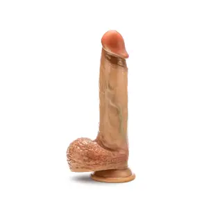 Renaissance - Raphael - 9.5 Inch Sliding Foreskin Dildo With Squeezable Balls - Tan - dildos - product image 9