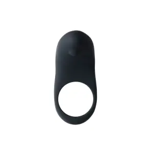 Rev Rechargeable Vibrating C-Ring - Black - silicone vibrating cock ring - product image 4