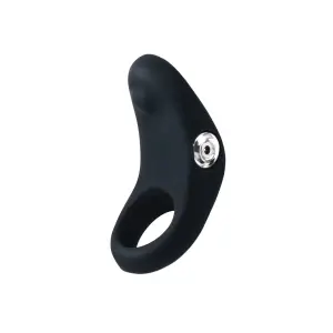 Rev Rechargeable Vibrating C-Ring - Black - silicone vibrating cock ring - product image 5